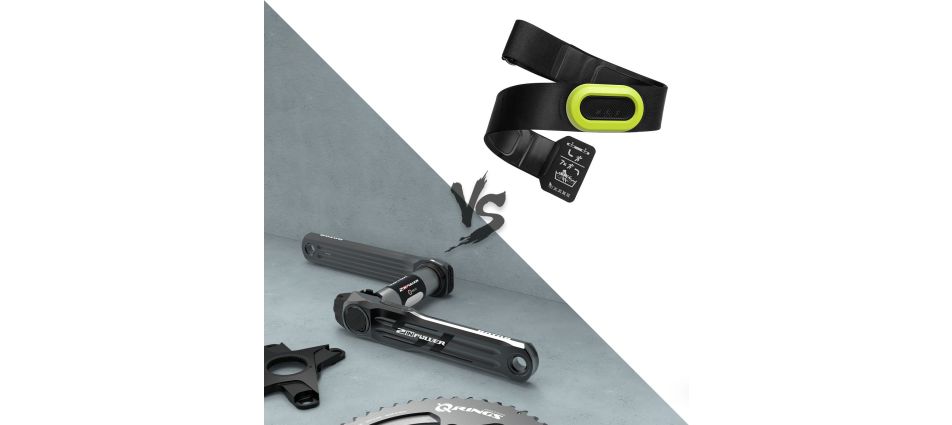 Comparison between a power meter and a heart rate monitor